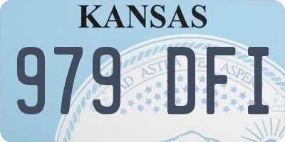 KS license plate 979DFI