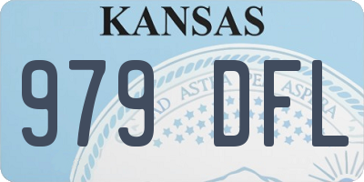 KS license plate 979DFL