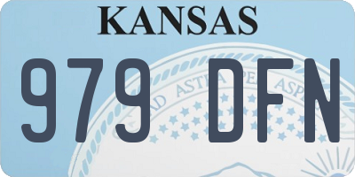 KS license plate 979DFN