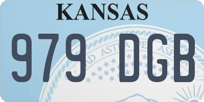 KS license plate 979DGB