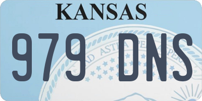 KS license plate 979DNS