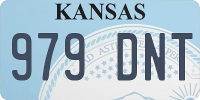 KS license plate 979DNT