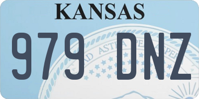 KS license plate 979DNZ