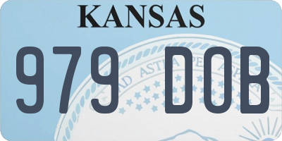 KS license plate 979DOB