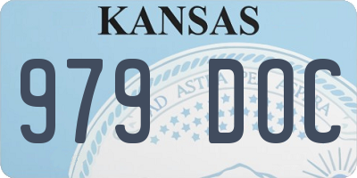 KS license plate 979DOC