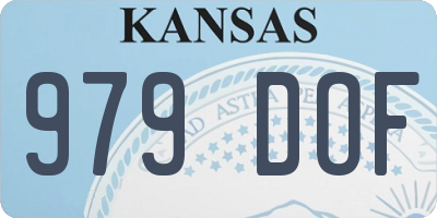 KS license plate 979DOF