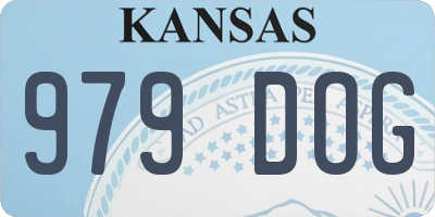 KS license plate 979DOG