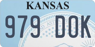 KS license plate 979DOK