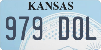 KS license plate 979DOL