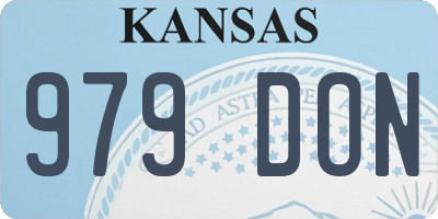 KS license plate 979DON