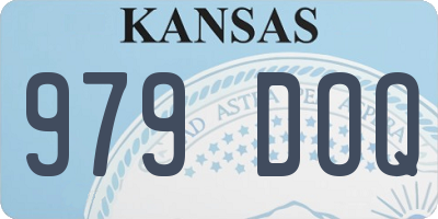 KS license plate 979DOQ