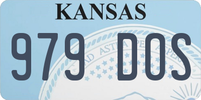 KS license plate 979DOS
