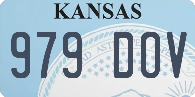 KS license plate 979DOV