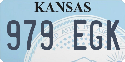 KS license plate 979EGK