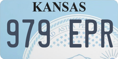 KS license plate 979EPR