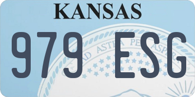 KS license plate 979ESG
