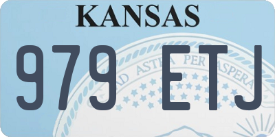 KS license plate 979ETJ