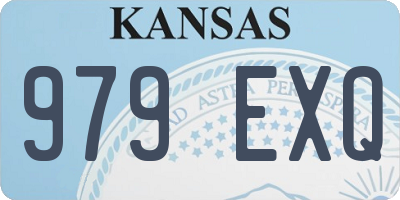 KS license plate 979EXQ