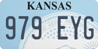 KS license plate 979EYG