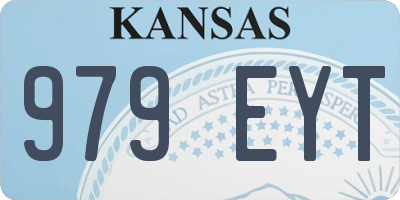 KS license plate 979EYT
