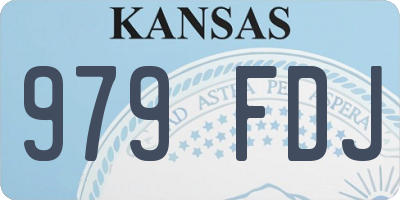 KS license plate 979FDJ