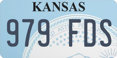 KS license plate 979FDS