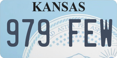 KS license plate 979FEW
