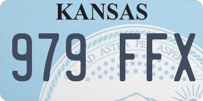 KS license plate 979FFX