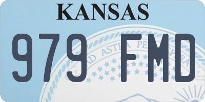 KS license plate 979FMD