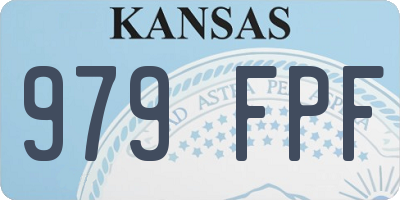 KS license plate 979FPF