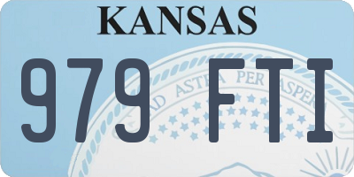 KS license plate 979FTI