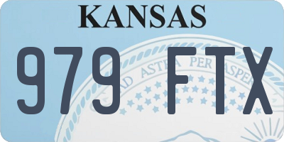 KS license plate 979FTX