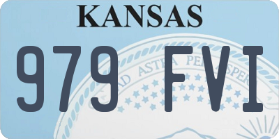 KS license plate 979FVI