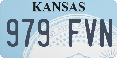 KS license plate 979FVN