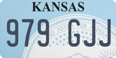 KS license plate 979GJJ
