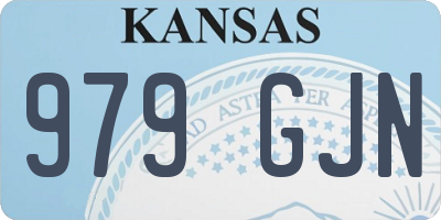 KS license plate 979GJN