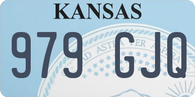 KS license plate 979GJQ