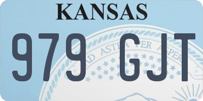 KS license plate 979GJT