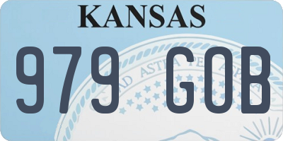 KS license plate 979GOB