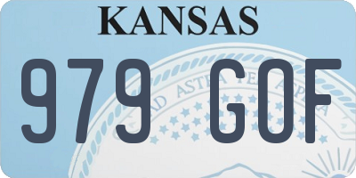 KS license plate 979GOF