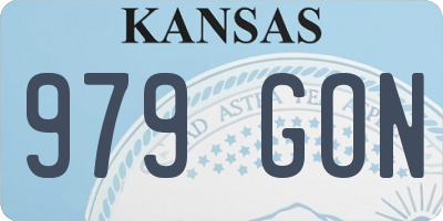 KS license plate 979GON