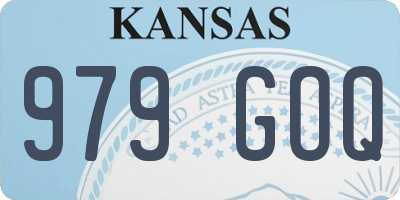 KS license plate 979GOQ