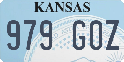KS license plate 979GOZ