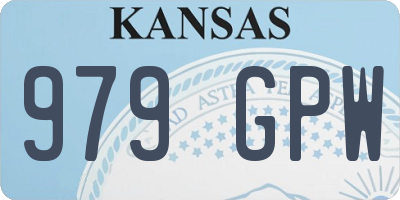 KS license plate 979GPW