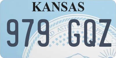 KS license plate 979GQZ