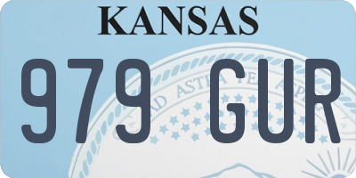 KS license plate 979GUR