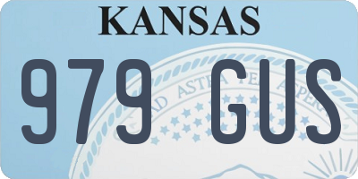 KS license plate 979GUS