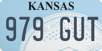 KS license plate 979GUT