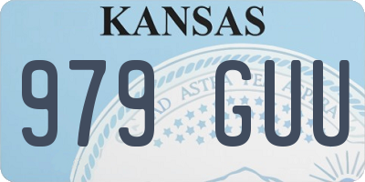 KS license plate 979GUU