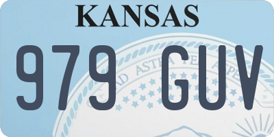 KS license plate 979GUV